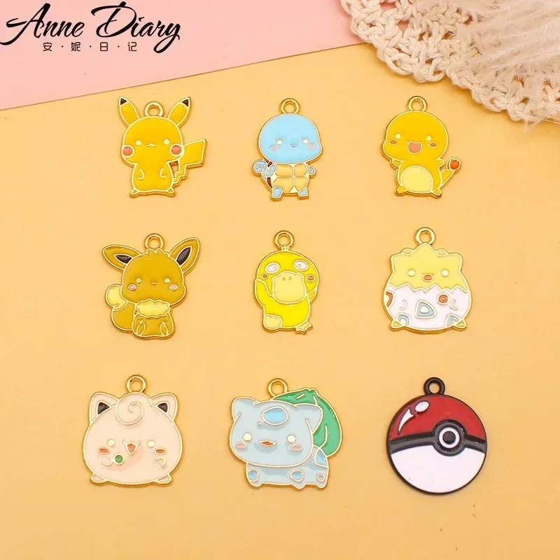 

Pokemon Anime Hairpin Kawaii Pikachu Children's Hair Accessories Cartoon Bulbasaur Psyduck Ornaments Oil Drip Clamp Kids Gifts