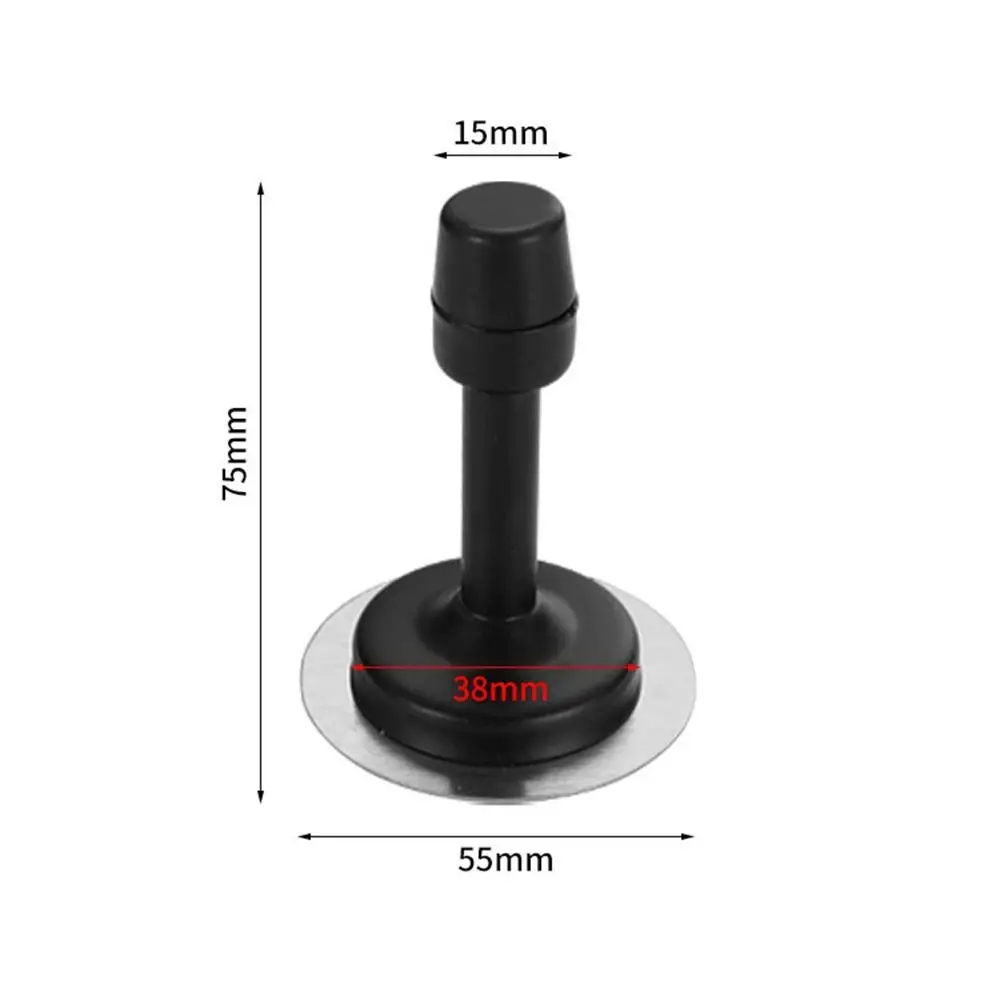 Durable Stainless Steel Door Stopper Wall Protector Anti-Collision Door Crash Pad Noise Canceling Hardware Holder