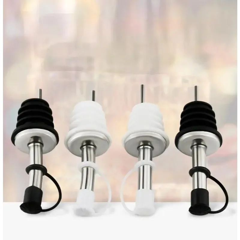 Stainless Steel Wine Stopper Olive Pourer Dispenser Bottle Mouth With Stopper Kitchen Bar Tools