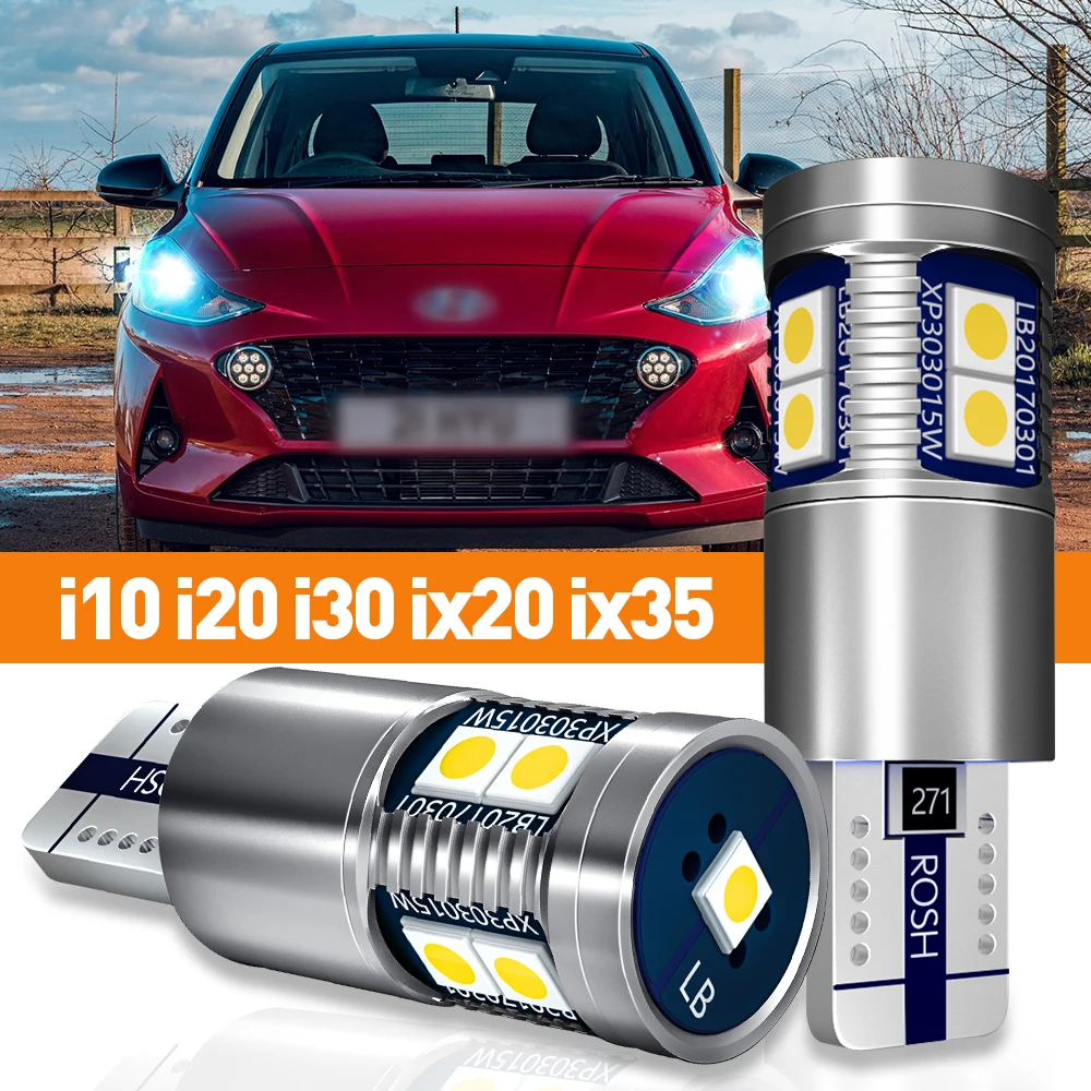 

2x LED Parking Clearance Light For Hyundai i10 i20 i30 ix20 ix35 2008 2011 2012 2013 2014 2015 2016 2017 Accessories Canbus Lamp