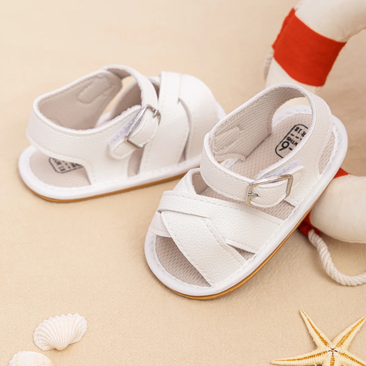 Kids Shoes Kids Sandals Baby Sandals Sandals And Clogs KIDSUN Baby Summer Shoes Boys Girls Sandals Infant Non-slip Soft Sole Flat Leather Comfort Toddler First Walkers