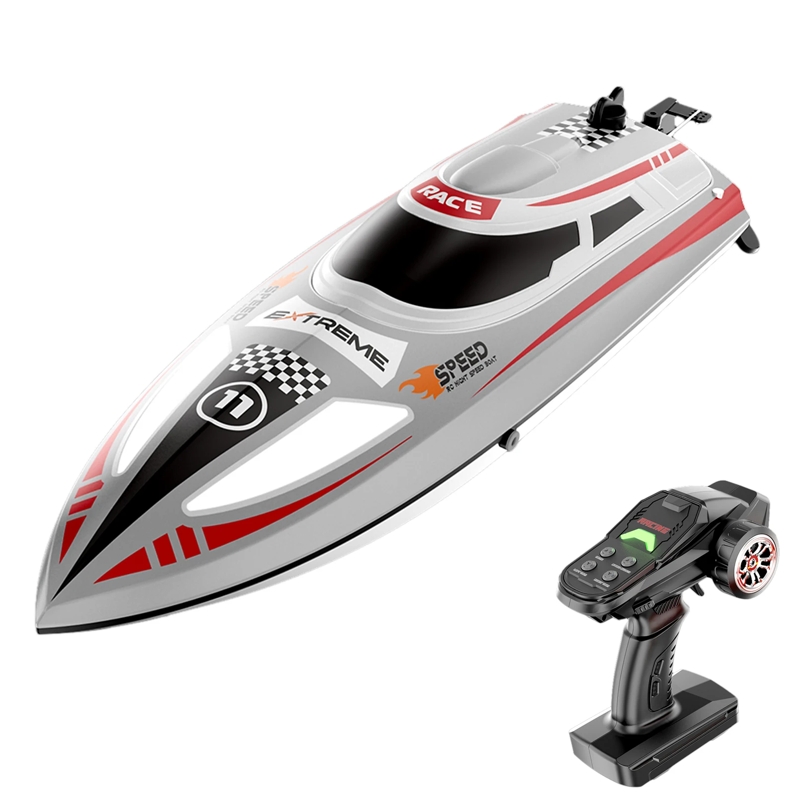 30KM/H High Speed Remote Control Boat 2.4GHz Boat for Adults Water Cooling System Low Power Reminder Off Water Sensing