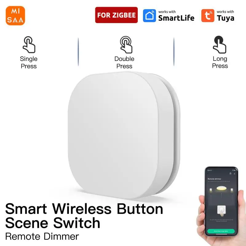 Smart Switch Wireless Remote Scene Switch Button Controller Impermeabile Alimentato A Batteria Smart House Interruttore Dimmer A Pressione Lunga