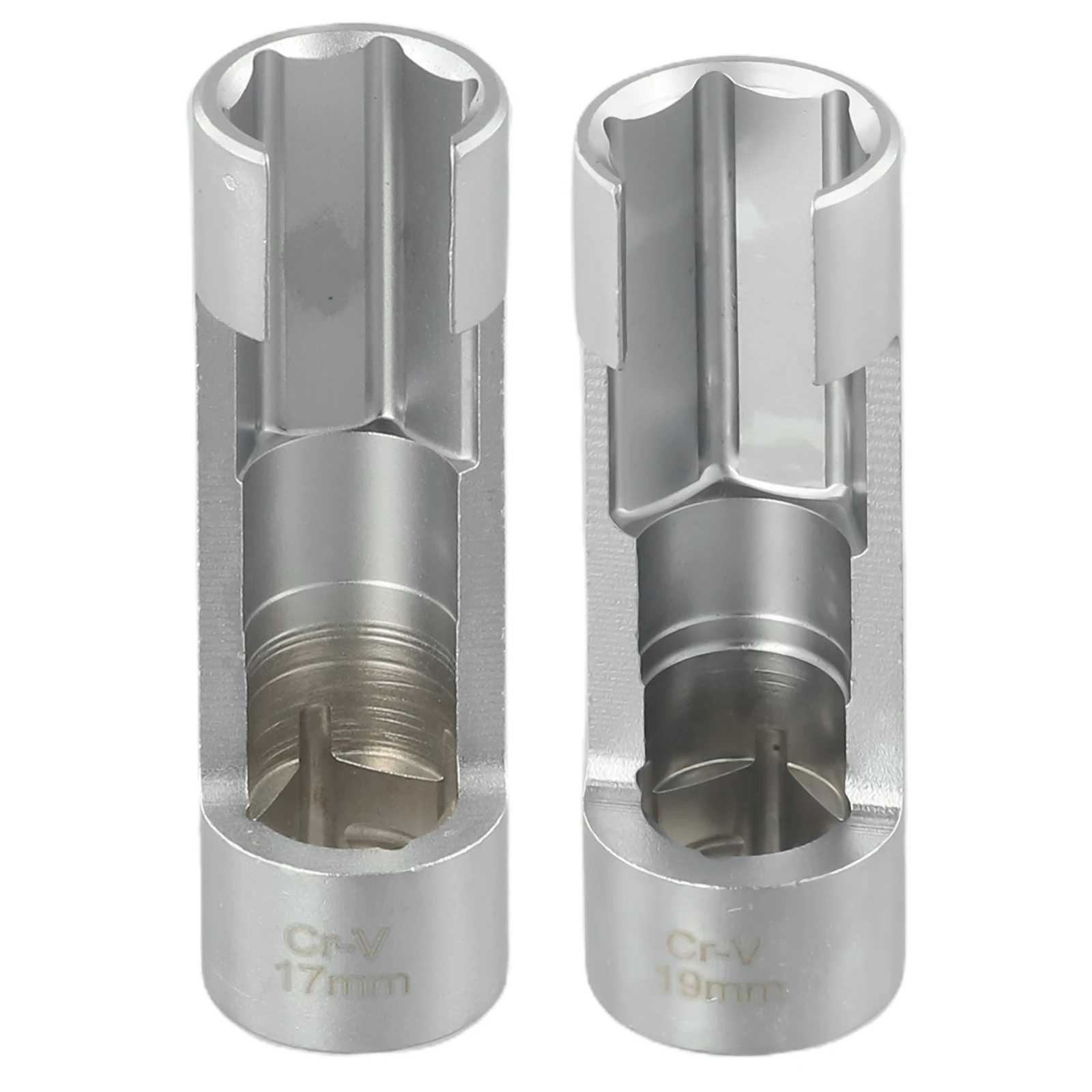

1pcs 17mm/19mm Diesel Fuel Injector Pipe Hexagonal Opening Removal Sleeve Oxygen Sensor Wrench Elbow Nuts And Bolts Hand Tool