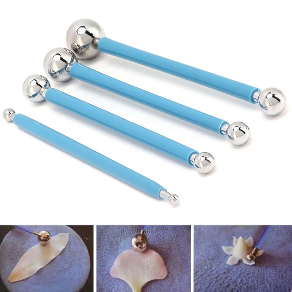 Polymer Clay Tools Seam Steel Ball 1 Set Accessories Blue Color Pressure Seam Steel Ball Stainless Tile Grout polymer clay tool