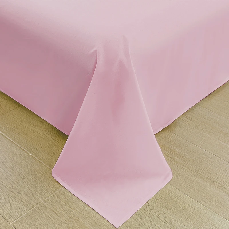 Large Size 1Pc Thick 100% Cotton Flat Sheet Solid Color High Quality Bed Sheet Various Sizes Can Be Customized 250cmX270cm 5