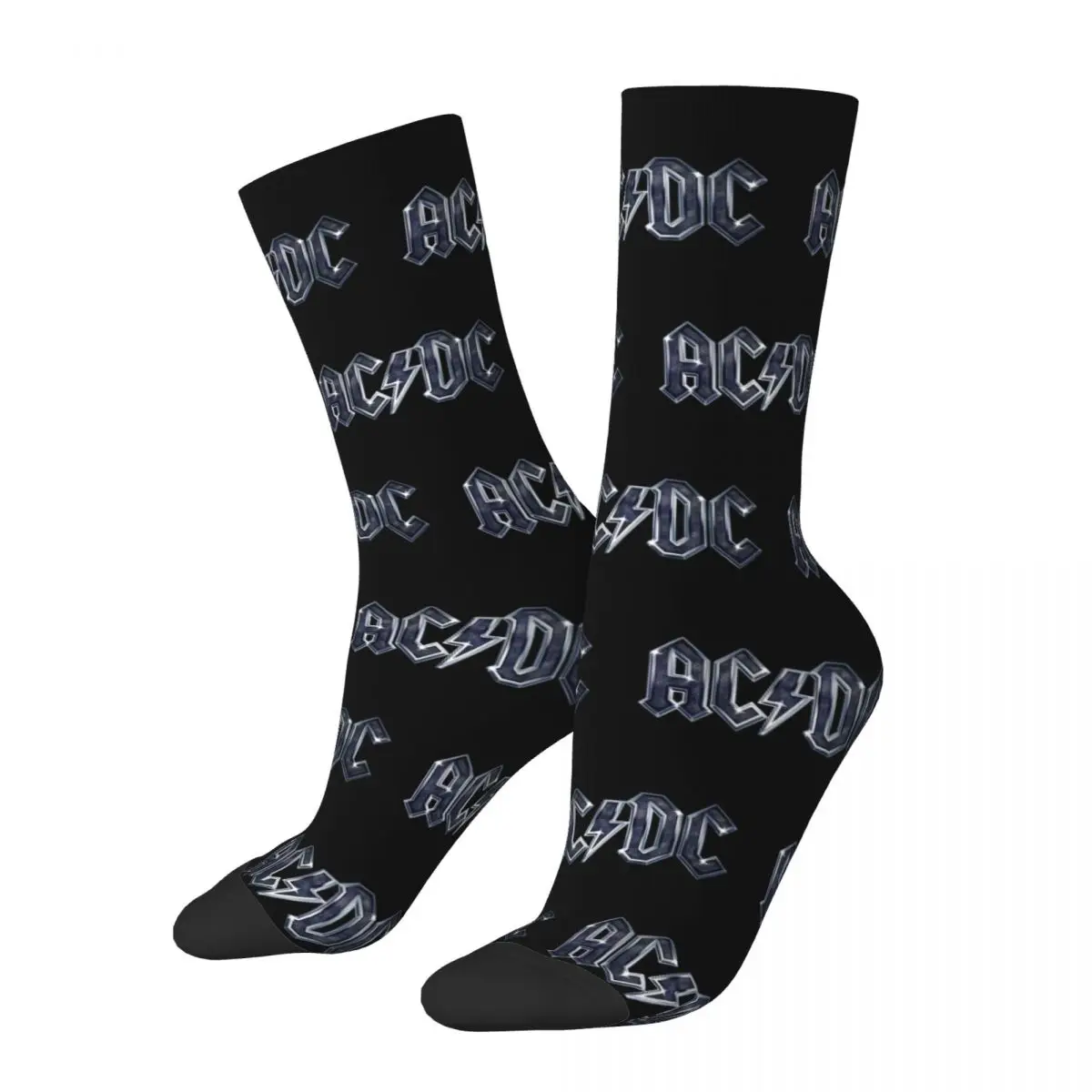 Moda Uomo Uomo Calzini Casual Ac Dc Heavy Metal Sock Music Album Sport Calzini Da Donna Primavera Estate Autunno Inverno