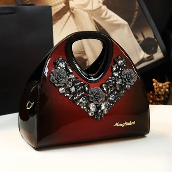 New European and American Fashion Dumpling Bag Leather Shoulder Messenger Handbag Middle-aged Female Bag Purses and Handbags