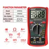 DM850 Professional Digital Multimeter 1999 Auto AC/DC Votage Tester Ohm Current Ammeter Test Probe Professional Detector Tool 6