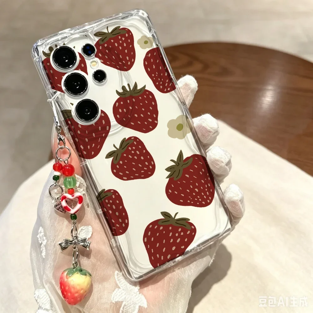 Strawberry Fruit Pendant Phone Case