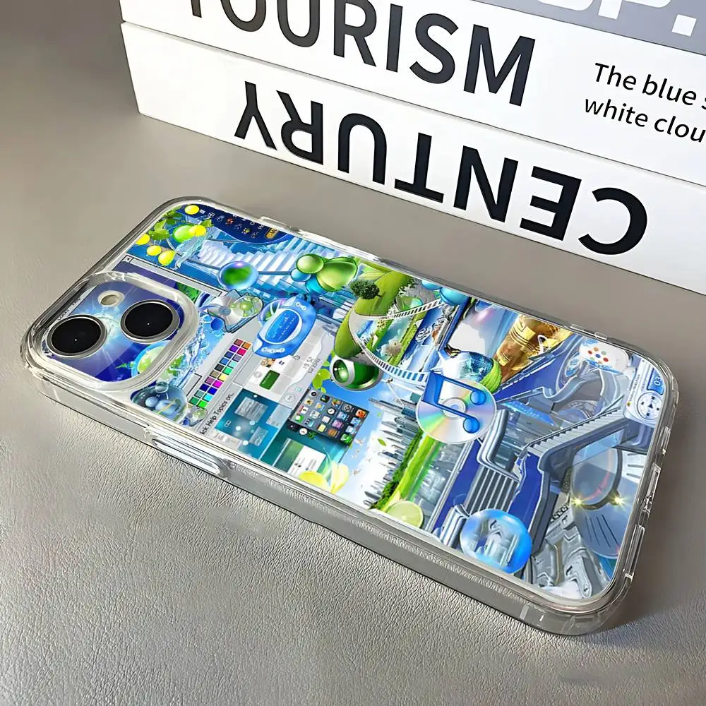 Frutiger Aero Transparent Soft Phone Case