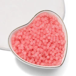 Vibrant 4mm Colored Glass Beads for Jewelry Crafting and Design (Orange pink)