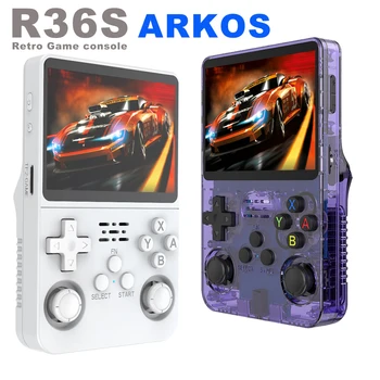 Console di Gioco Portatile Retrò con Schermo IPS da 3,5 Pollici, Sistema ARKOS, 64GB/128GB, 15000+ Giochi Classici Integrati, Video Portatile Tascabile
