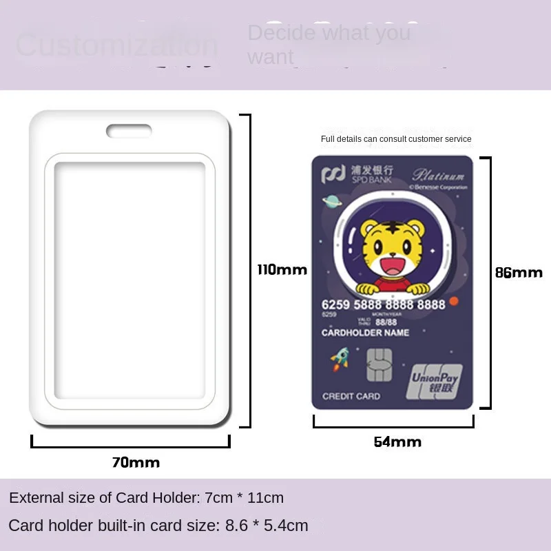 Credential Holder Keychains Card Holder Customized