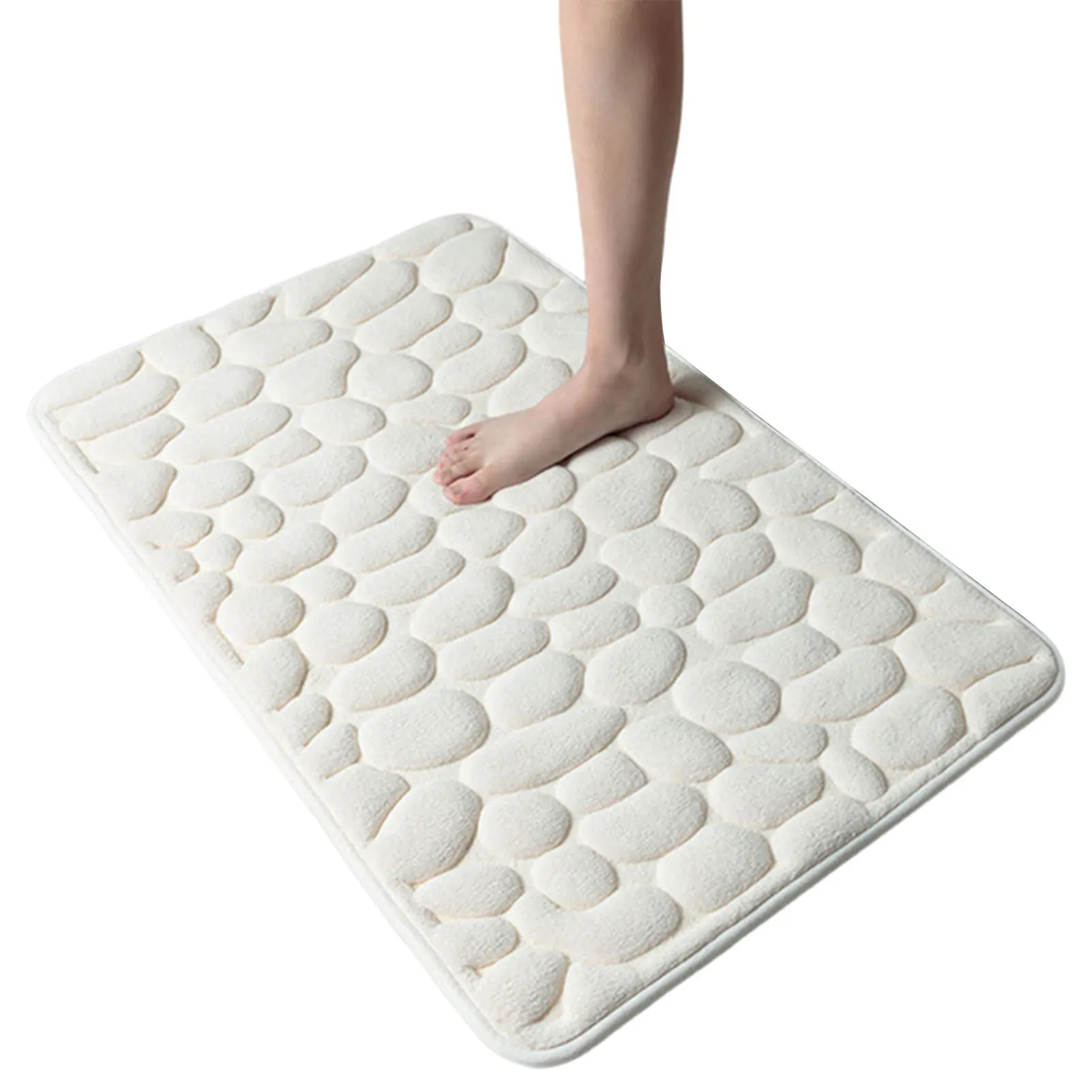 

Household Water Absorbing Doormat Anti Slip Absorbent Bath Mats for Bathroom Kitchen Living Room Entrance