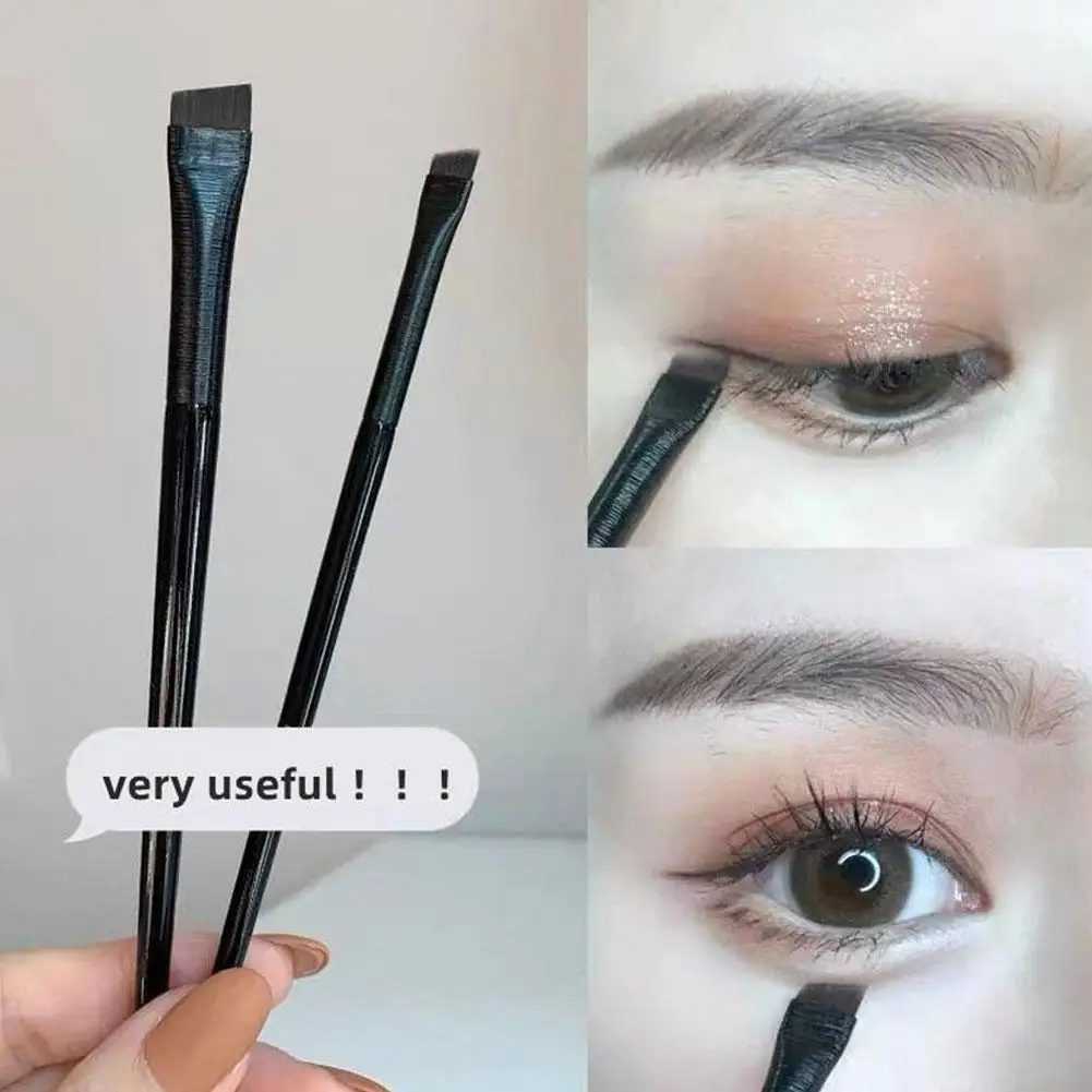 Eyebrow Eyeliner Brush Small Angled Small Angled Eyebrow Cosmetic Liner 1Pcs Brush Make Up Brushes Contour Tools Brow Brush Best Sellers In Beauty & Health