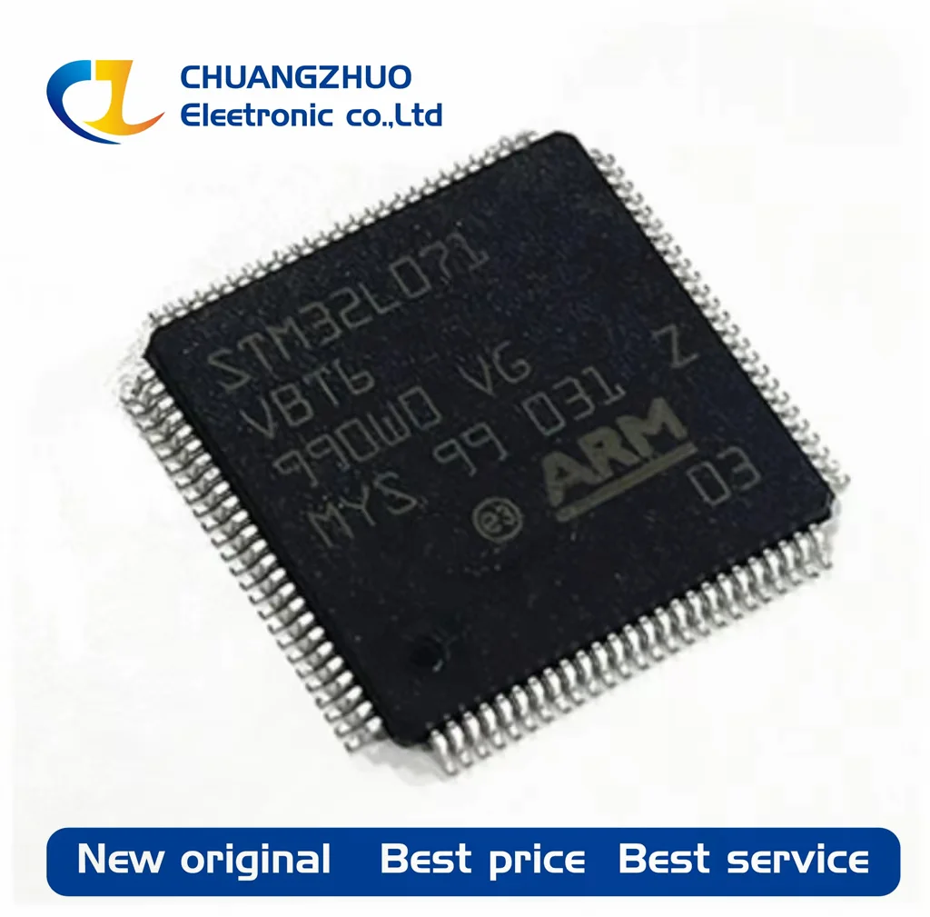 

1Pcs New original STM32F071VBT6 128KB ARM Cortex-M0 16KB 48MHz FLASH 87 LQFP-100(14x14) Microcontroller Units