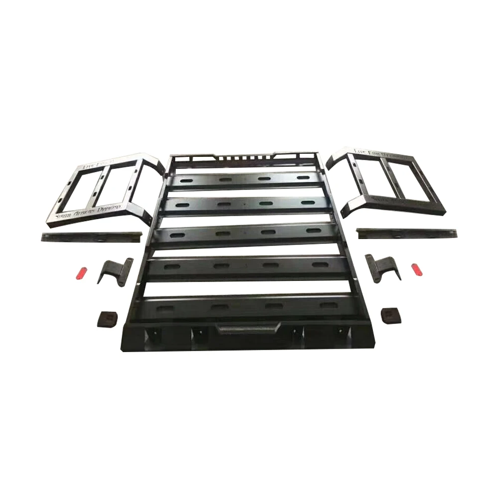 Lantsun J376 luggage rack For Jeep for wrangler JK roof    4  or 2 door aluminum cargo carrier roof rack for wrangler jl 4door
