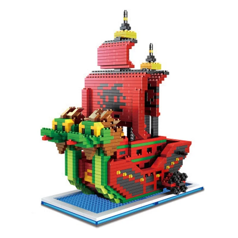 Ship Model Miniature Three-dimensional Building Block Pirate Ship Assembly Toy