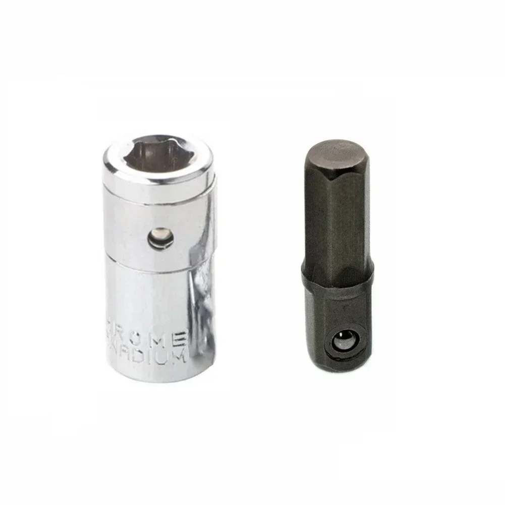 Electric Screwdriver 1/4" 6.35mm Hex Shank To 4mm Socket Driver Bit screwdriver bit holder +1/4 Ratchet Socket Adapter Hex Bit Holder screwdriver socket adapter