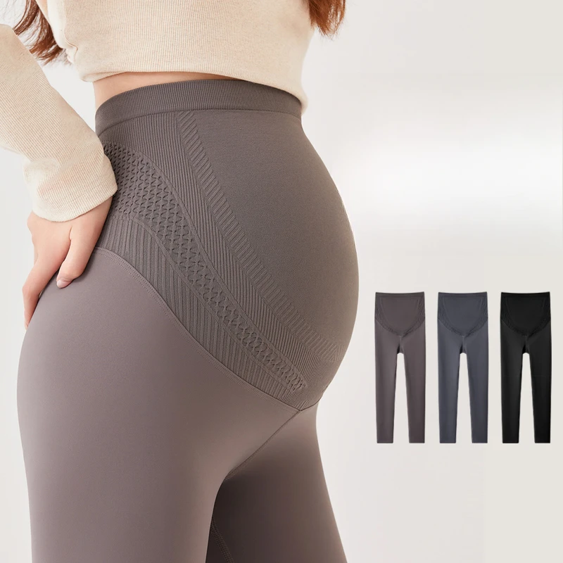 Maternity Leggings Spring and Summer Thin Wear Yoga Barbie Pants Shark Pants Belly Support Spring and Autumn Trousers