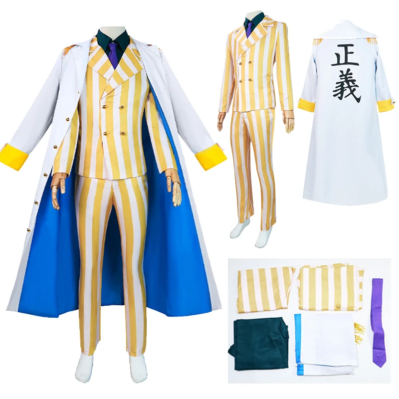 

One Cos Piece Borsalino Cosplay Anime Costume Men Outfits Coat Cloak Tops Pants Tie Set Suits Halloween Party Disguise Clothes