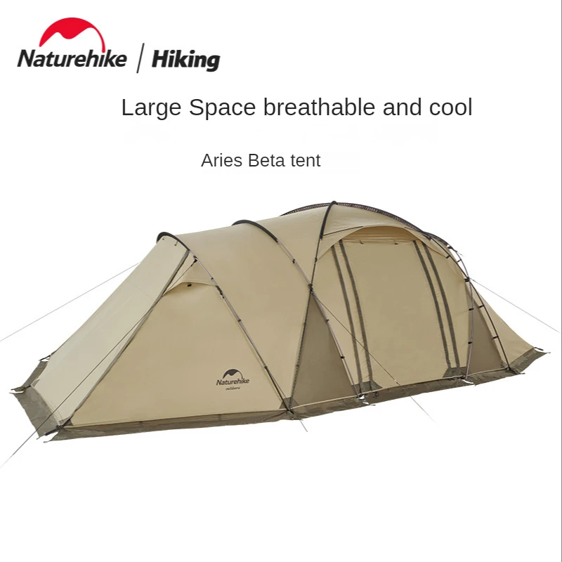 

Naturehike Outdoor Camping One Room One Hall Tunnel Tent Leisure Constellation Tent Aries 4-6 person