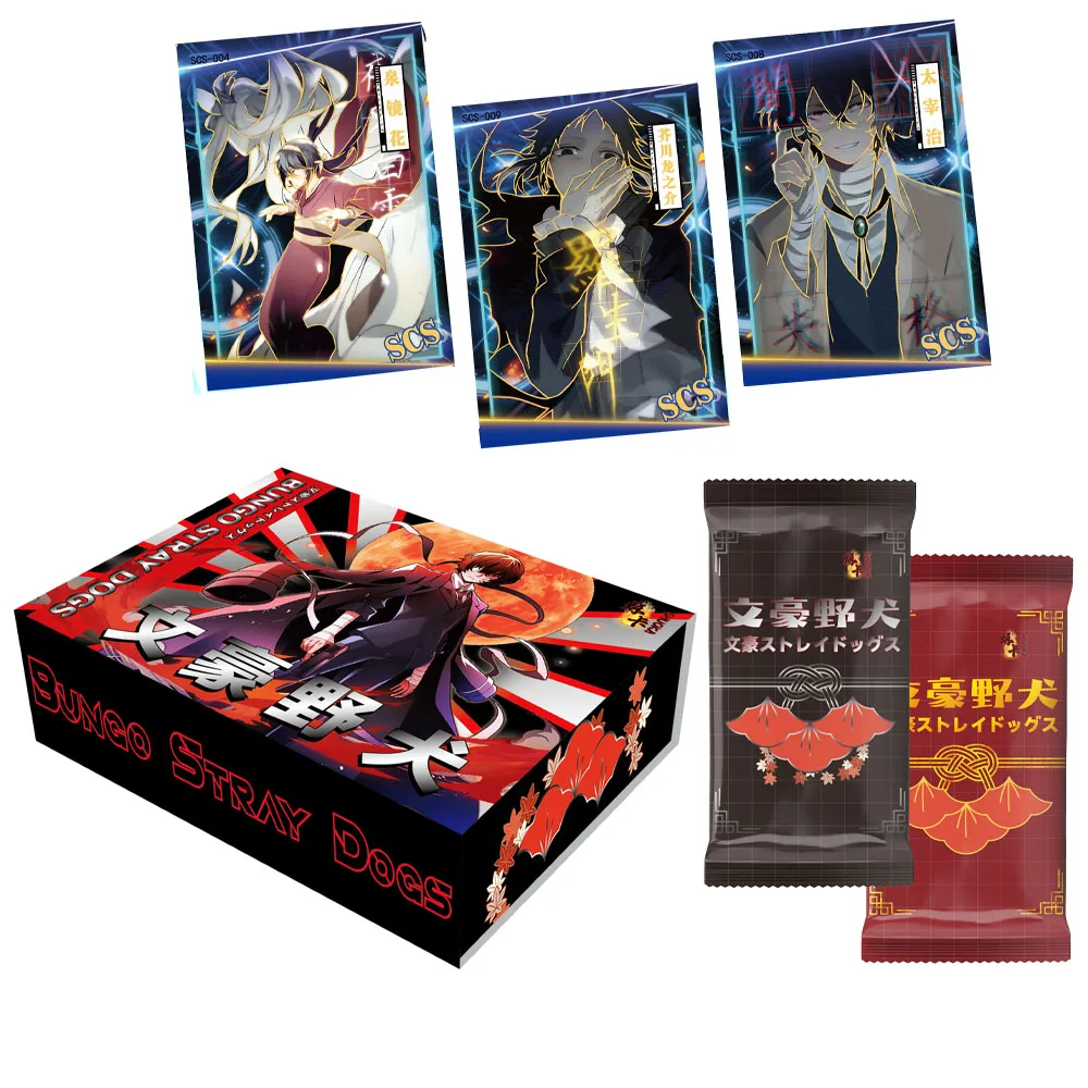 

2024New Shuoka Bungo Stray Dogs Cards Nakajima Anime Collection Cards Mistery Box Board Games Birthday Gifts for children