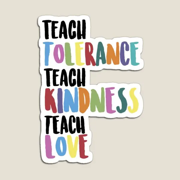 

Веселый магнит с надписью «учить любовь», Детская фотография, красочные наклейки для детей, милый дом