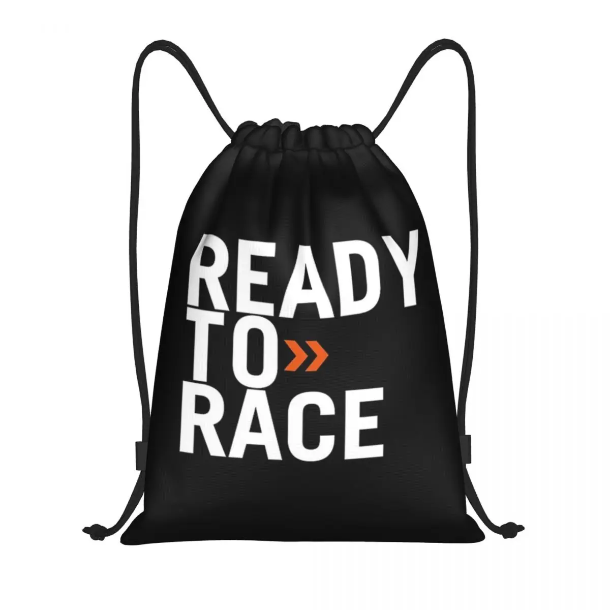 

Ready To Race Drawstring Backpack Sports Gym Bag for Women Men Racing Sport Shopping Sackpack