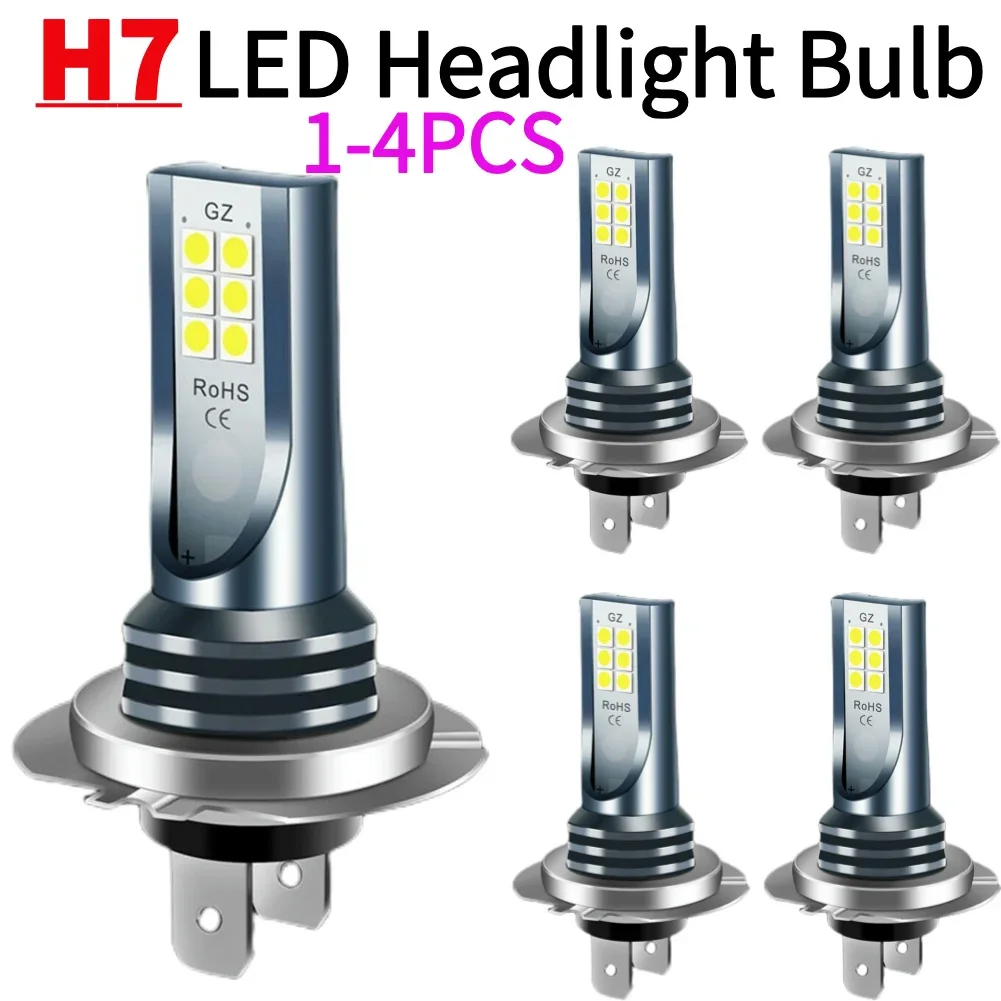 H7 LED 헤드라이트 전구 12/24V 자동차 안개등 전구 30000LM 자동차 상..