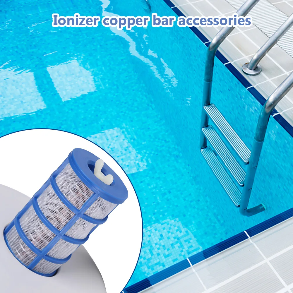 Solar copper anode for swimming pool ionizer water purifier basket screen cleaner accessories replacement parts pool ionizer anode