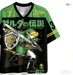 Zelda - Inspired 3D Print V - Neck T - Shirt, A Must - Have for Open - World Game Enthusiasts (TXV5783)