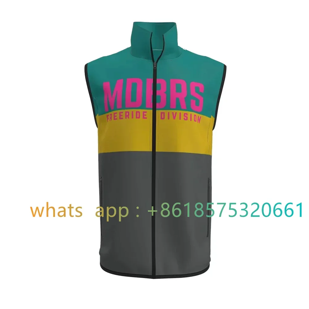 Slp 남성용 방풍 방수 민소매 조끼 경량 사이클링 저지 Mtb 자전거 유니폼 경량 자전거 저지 의류