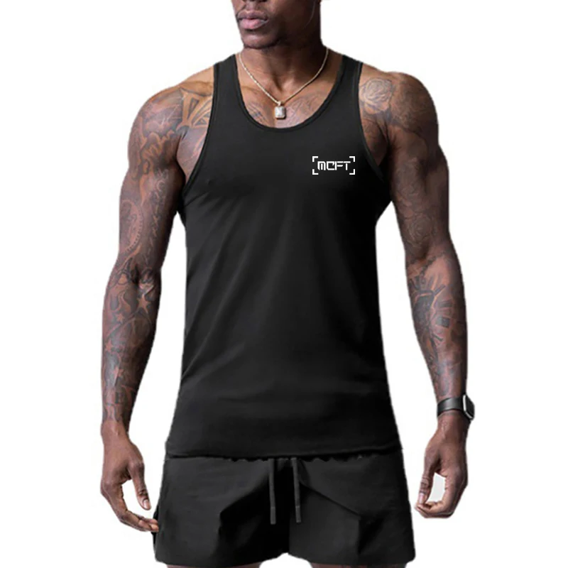 

New Arrrived Summer Mens Thin Sports Running Clothes Quick Dry Breathable Sleeveless T Shirt Workout Tops