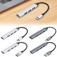 4-портовый адаптер USB 3.0-концентратор 5 Гбит/с USB-концентратор данных USB C к USB-концентратору Несколько концентраторов USB 3.0 Расширитель портов USB для ноутбуков и ПК — изображение 2