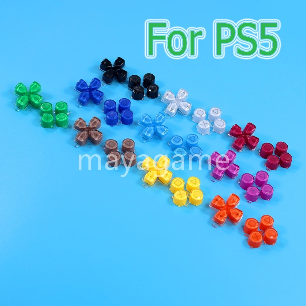 30Set Per Playstation 5 Ps5 Controller Sostituzione Pulsanti In Cristallo Di Plastica Abxy D Pad Kit Chiave Di Trasmissione