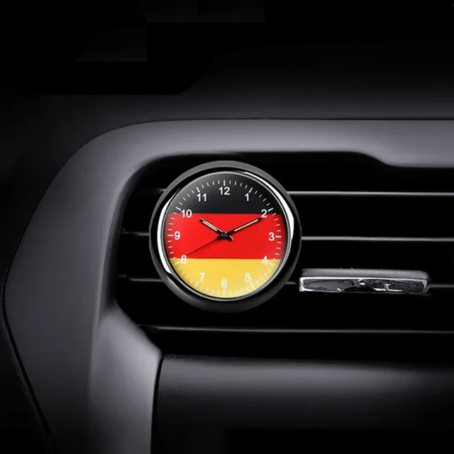 Auto Dashboard Uhr Universal Quarz Leuchtende Uhr Glas Spiegel