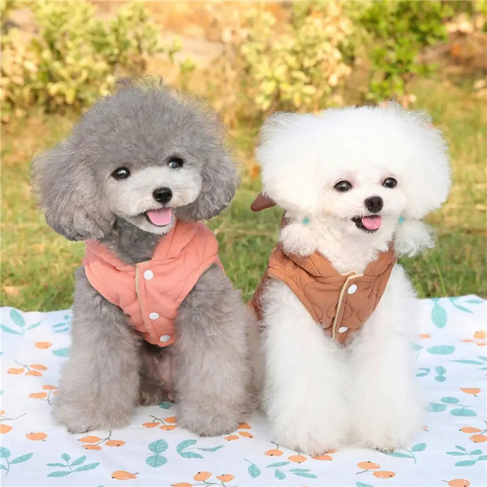Stylish Pet Vest Pet Accessories Dog Hoodie Sleeveless Dress Up Small Dog Cold Weather Coat