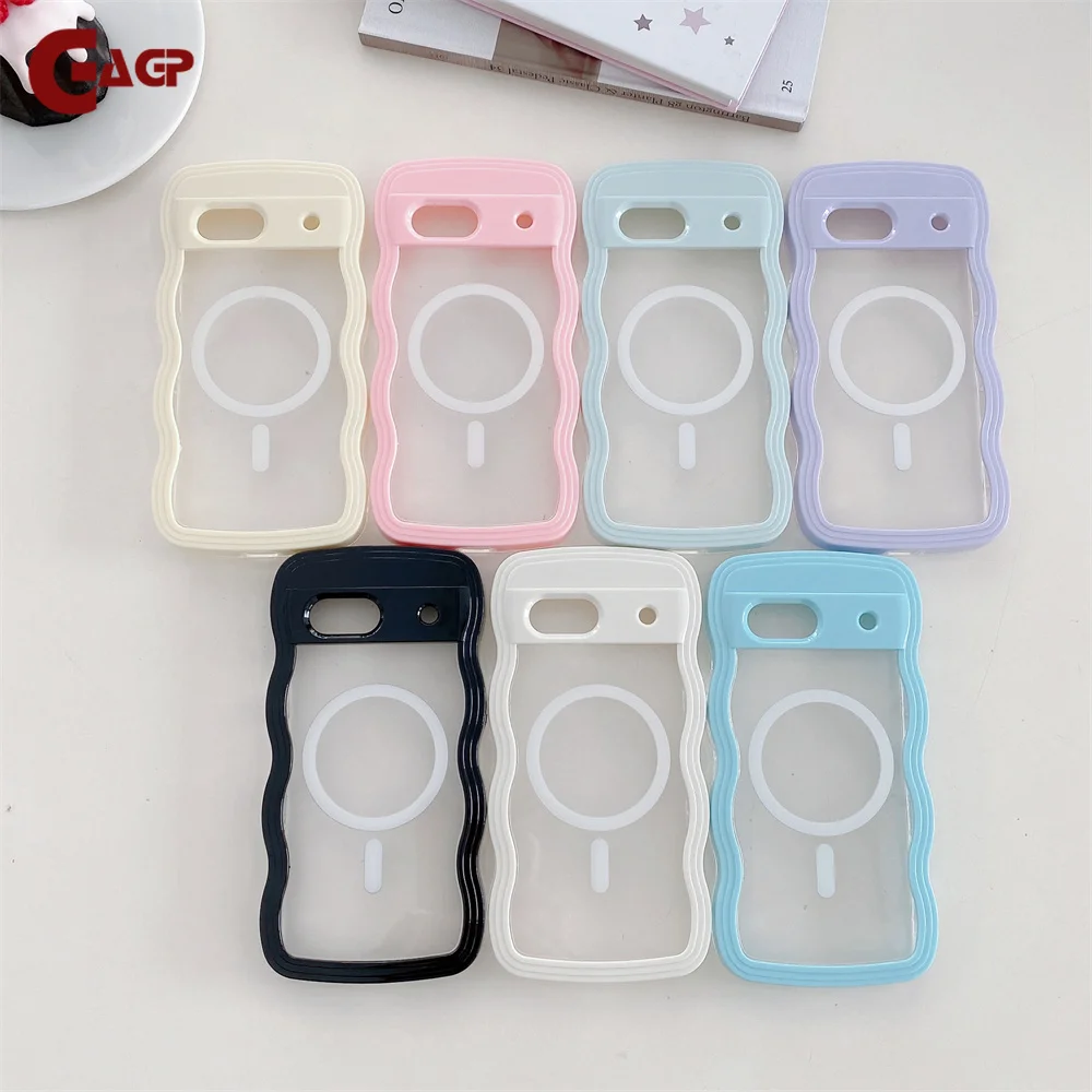 Candy Colors Transparent Magnetic Soft Case – Shockproof Silicone Cover with MagSafe Compatibility