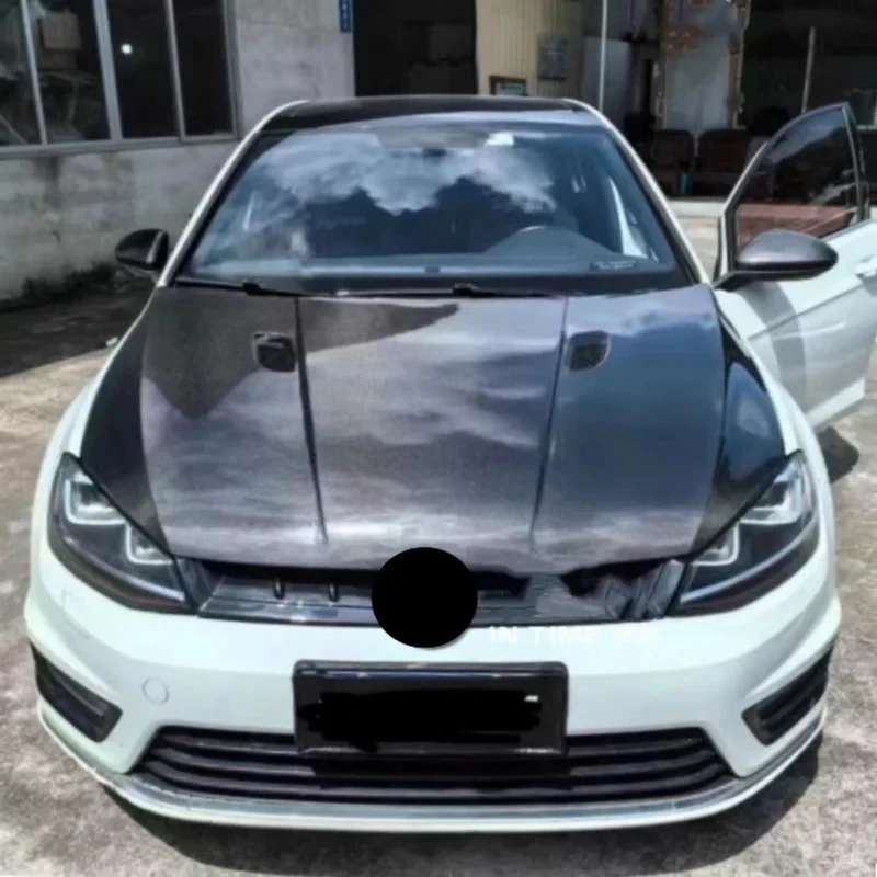 고품질 M3 스타일 카본 파이버 엔진 커버 어셈블리 후드 엔진 보닛 (MK7 MK7.5 용)