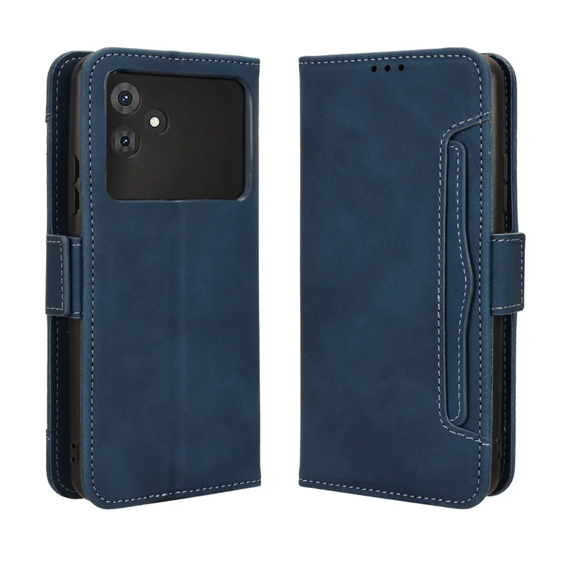Leather Flip Case with Multi-Card Slots, 6.56