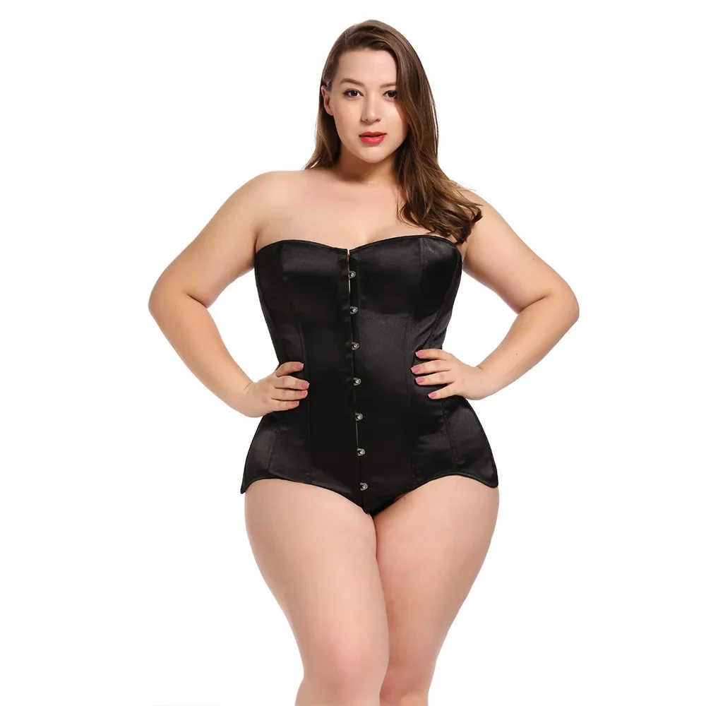 Women Steampunk Corset Waist Trainer Punk Goth Satin Korsett Bodice Lingerie Modeling Strap Steel Boned Belt Corsets body shaper waist trainer waist corset