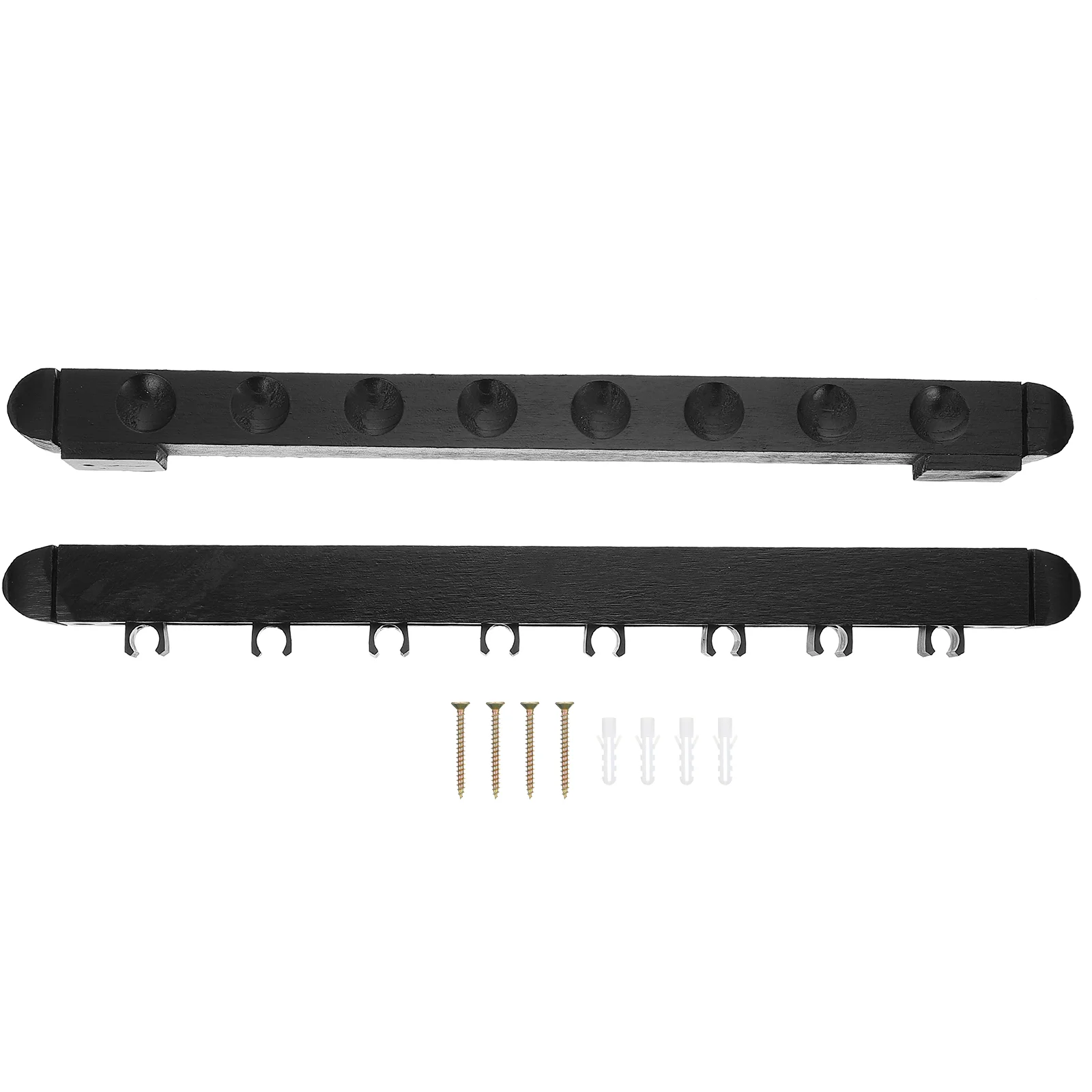 Wall Billiard Rod Rack Billiards Accessories Multi-hole Billiards Pole Rack Wood Cue Rack Pool Cue Wall Organizer