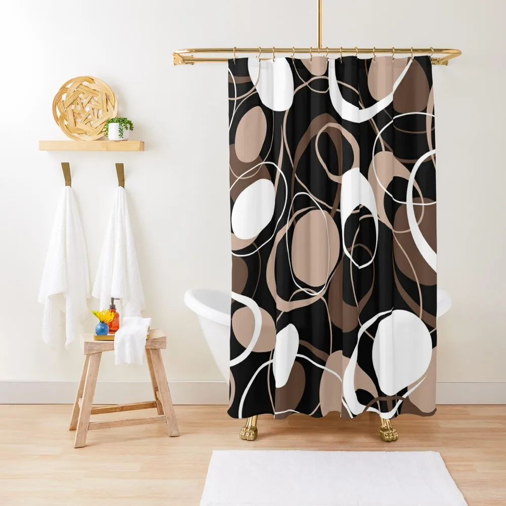 

Retro 60s Ovals Shower Curtain Bathroom Accessory In The Bathroom Waterproof Bathroom Shower Bathtub Curtain