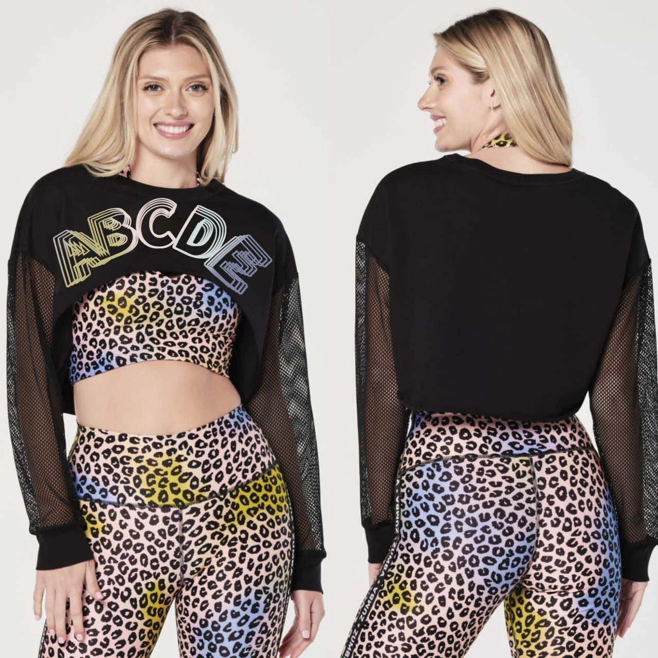 

ABCDE Sports Yoga Dancing Quick-Dry Long Sleeve T-Shirt Top T421