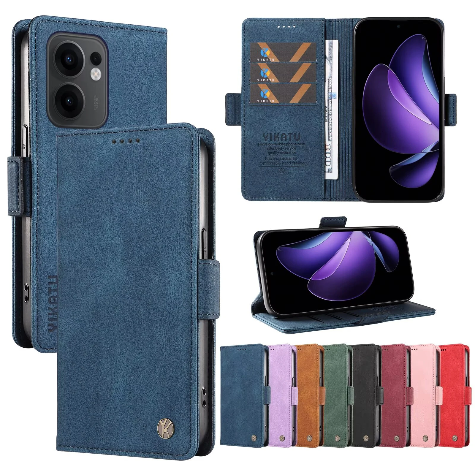 Leather Wallet Card Case - Universal Design