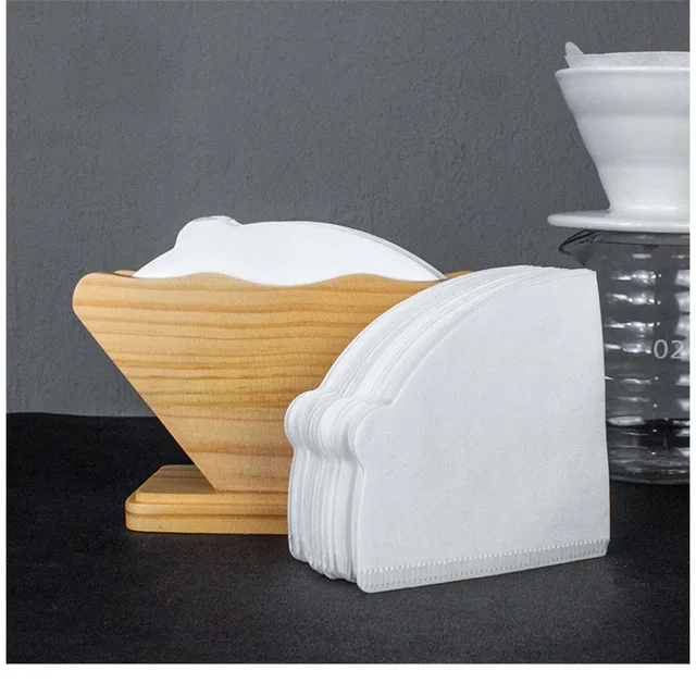 Disposable Coffee Filter Paper Natural Bamboo Fibers 100pcs for Barista Tool Coffee Brewing Drip Coffee Powder Filter Bag
