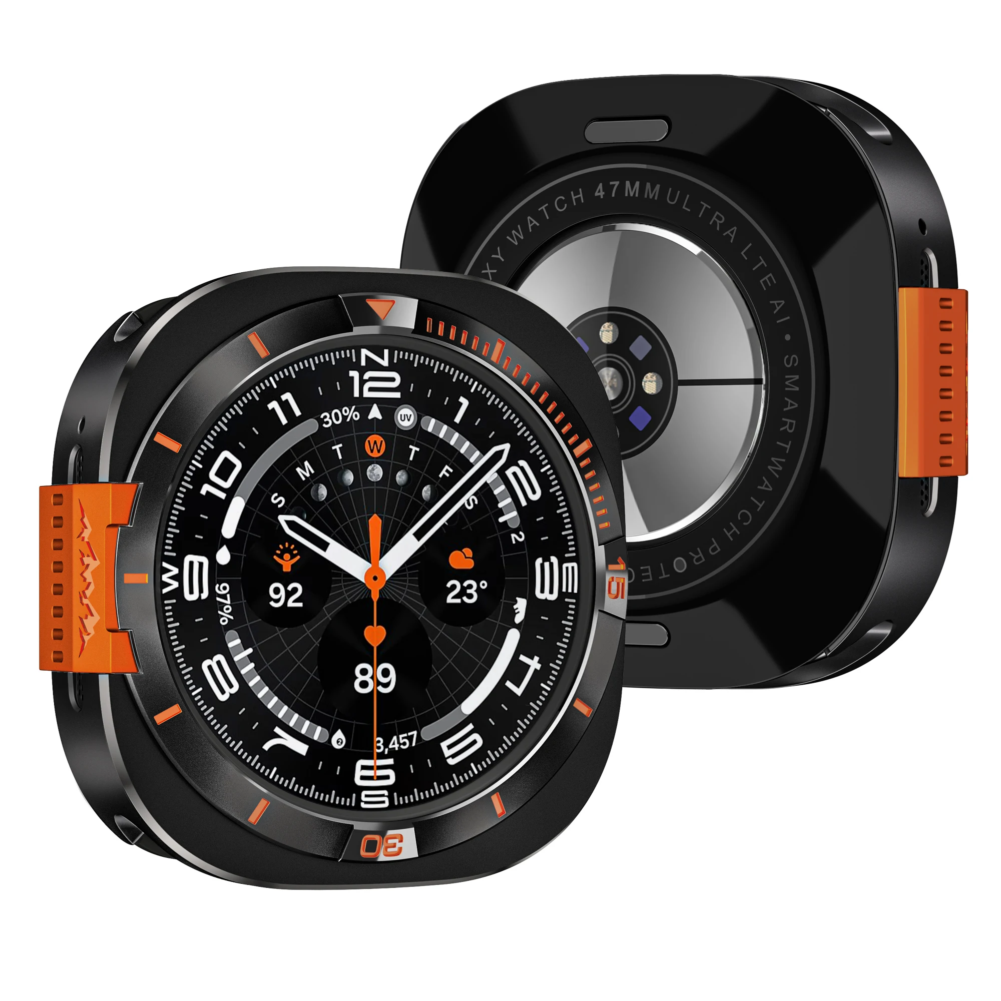 Premium Aluminium Alloy Protective Watch Case - Screen Protector Accessories for Enhanced Durability and Style