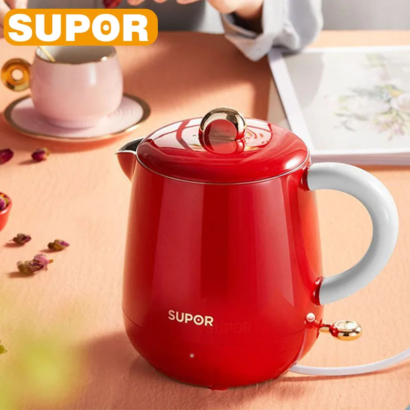 Purple Electric Kettle Boiling Water 304Stainless Steel Automatic Power  Antidry Double anti-scald 1500w 1.5L - AliExpress